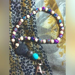 Beaded Keychain Wristlet